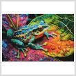 cross stitch pattern Mini Tropical Frog