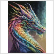 cross stitch pattern Rainbow Dragon 2 (Large)