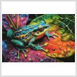 cross stitch pattern Tropical Frog