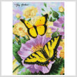 cross stitch pattern Yellow Butterflies (Large)