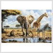 cross stitch pattern African Animals