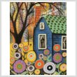 cross stitch pattern Blue Cottage (Large)