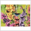 cross stitch pattern Butterflies and Gladiolas(Large)