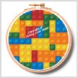 cross stitch pattern Blocks Hoop (Large)