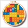 cross stitch pattern Blocks Hoop (Medium)