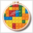 cross stitch pattern Blocks Hoop (Small)