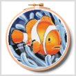 cross stitch pattern Clownfish 2 Hoop (Large)