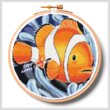 cross stitch pattern Clownfish 2 Hoop (Medium)