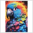 cross stitch pattern Colourful Parrot (Large)