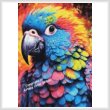 cross stitch pattern Colourful Parrot