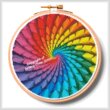 cross stitch pattern Fractal Design Hoop (Large)