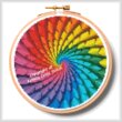 cross stitch pattern Fractal Design Hoop (Small)