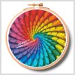 cross stitch pattern Fractal Design Hoop (Extra Large)