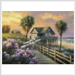 cross stitch pattern Hydrangea Boardwalk (Large)