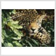 cross stitch pattern Jaguar at Rest (Large)