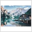 cross stitch pattern Lago di Braies, Italy (Large)