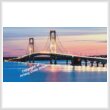 cross stitch pattern Mackinac Bridge (Large Crop)