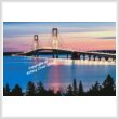 cross stitch pattern Mackinac Bridge (Large)