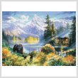 cross stitch pattern Mini Mountain Morning