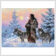 cross stitch pattern Mini Native American Woman