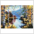 cross stitch pattern Mini Northwoods Retreat