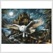 cross stitch pattern Magic Owl and Castle (Large)