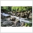 cross stitch pattern Mini River on the Rocks