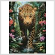 cross stitch pattern Mysterious Leopard (Large)