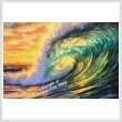 cross stitch pattern Mini Sunset Wave