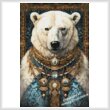 cross stitch pattern Mini Tribal Polar Bear