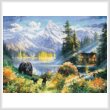 cross stitch pattern Mountain Morning