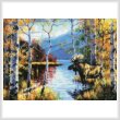 cross stitch pattern Northwoods Retreat