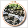 cross stitch pattern River on the Rocks Hoop (Medium)