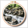 cross stitch pattern River on the Rocks Hoop (Small)