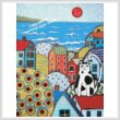 cross stitch pattern Seaside Cat