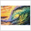 cross stitch pattern Sunset Wave (Large)