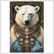 cross stitch pattern Tribal Polar Bear (Large)