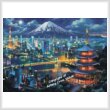 cross stitch pattern Tokyo Night