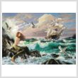 new cross stitch pattern - The Mermaid and the Ship (Large)
