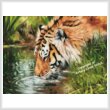 new cross stitch pattern - Tiger Quenching Thirst (Large)
