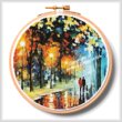 cross stitch pattern The Warmth of Friends Hoop (Large)