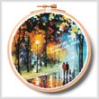 cross stitch pattern The Warmth of Friends Hoop (Medium)