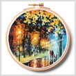 cross stitch pattern The Warmth of Friends Hoop (Extra Large)