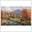 cross stitch pattern Valley of Colors (Large Crop)