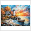 cross stitch pattern Dawn at the Lighthouse
