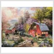 cross stitch pattern Horse Farm Glen (Large)
