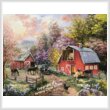 cross stitch pattern Horse Farm Glen