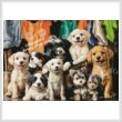 cross stitch pattern Laundry Puppies (Large)