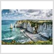 cross stitch pattern Mini Etretat, France