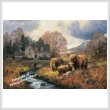 cross stitch pattern Mini Highlands Home